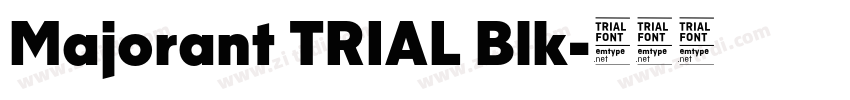 Majorant TRIAL Blk字体转换